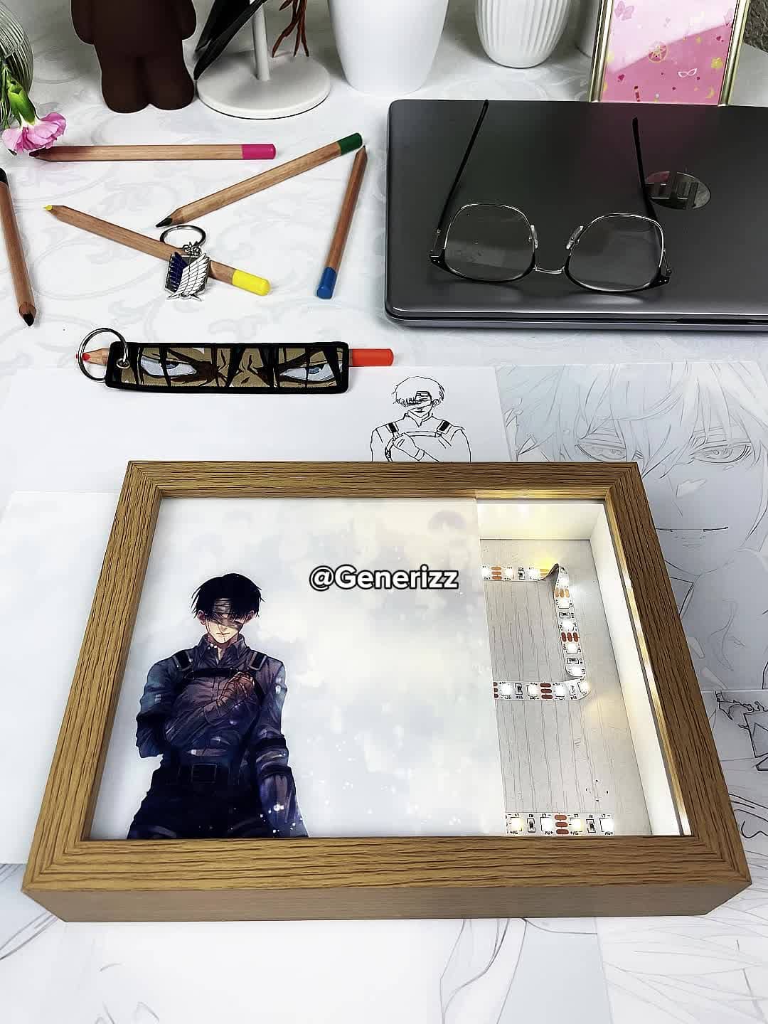 Attack on Titan - Fallen Comrades - Levi Final Salute LED Light Painting