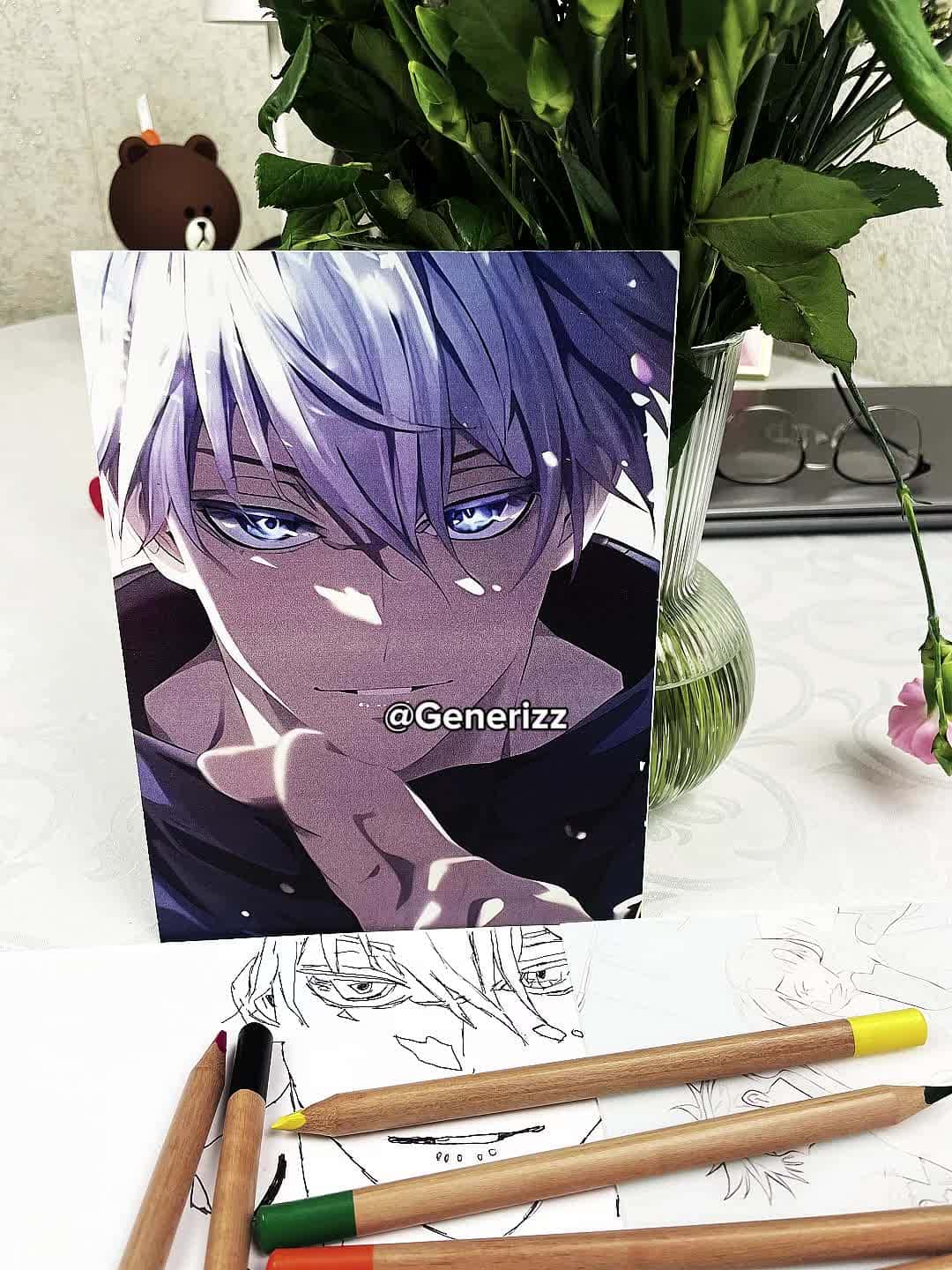 Jujutsu Kaisen - Gojo Domain Expansion Scene: Unlimited Void LED Light Painting