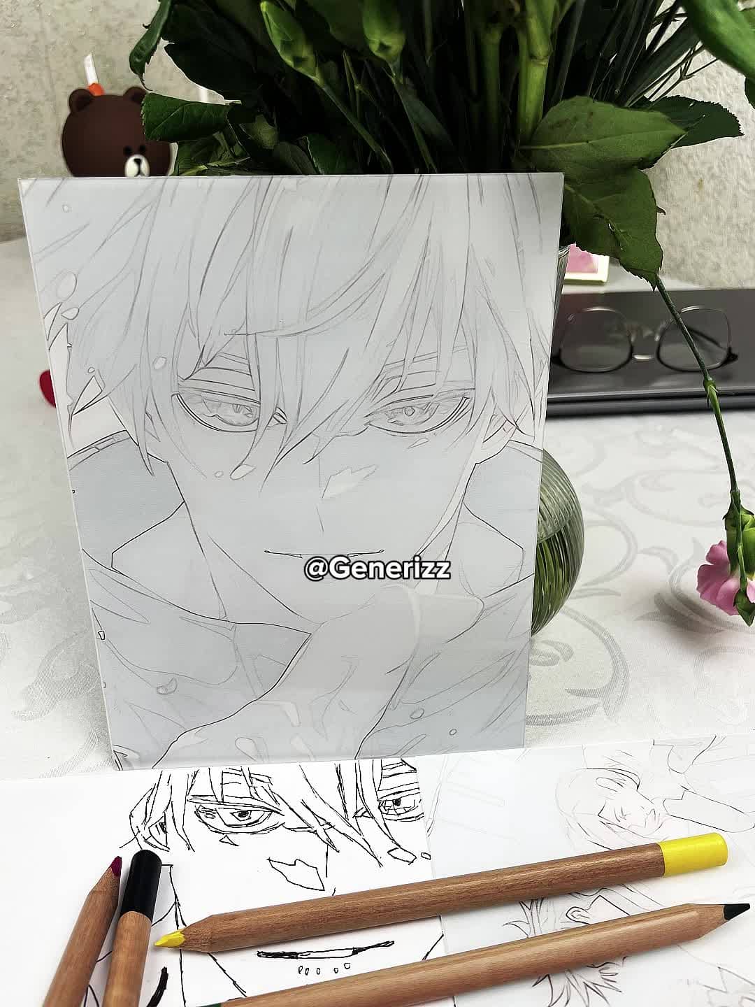 Jujutsu Kaisen - Gojo Domain Expansion Scene: Unlimited Void LED Light Painting