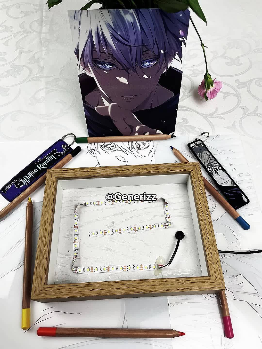 Jujutsu Kaisen - Gojo Domain Expansion Scene: Unlimited Void LED Light Painting