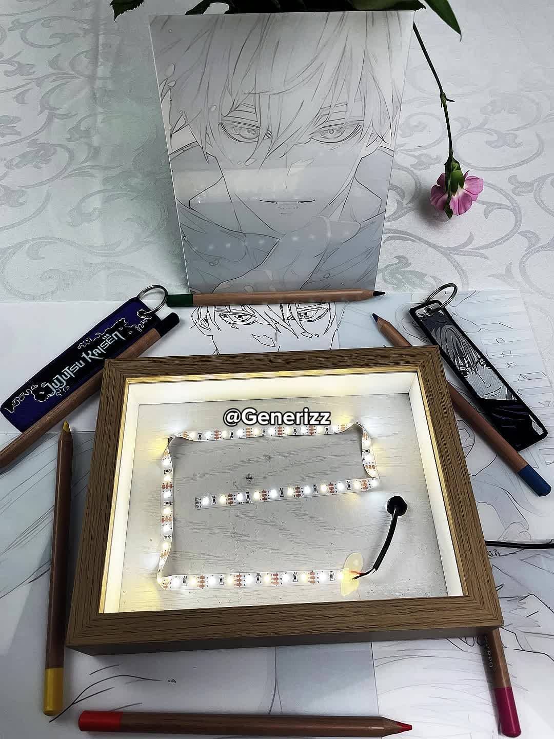 Jujutsu Kaisen - Gojo Domain Expansion Scene: Unlimited Void LED Light Painting