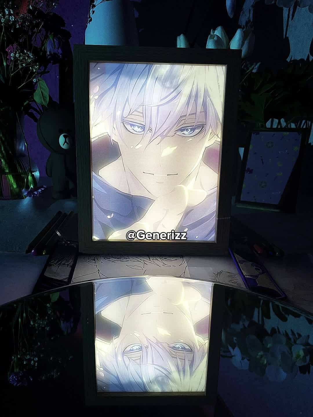 Jujutsu Kaisen - Gojo Domain Expansion Scene: Unlimited Void LED Light Painting