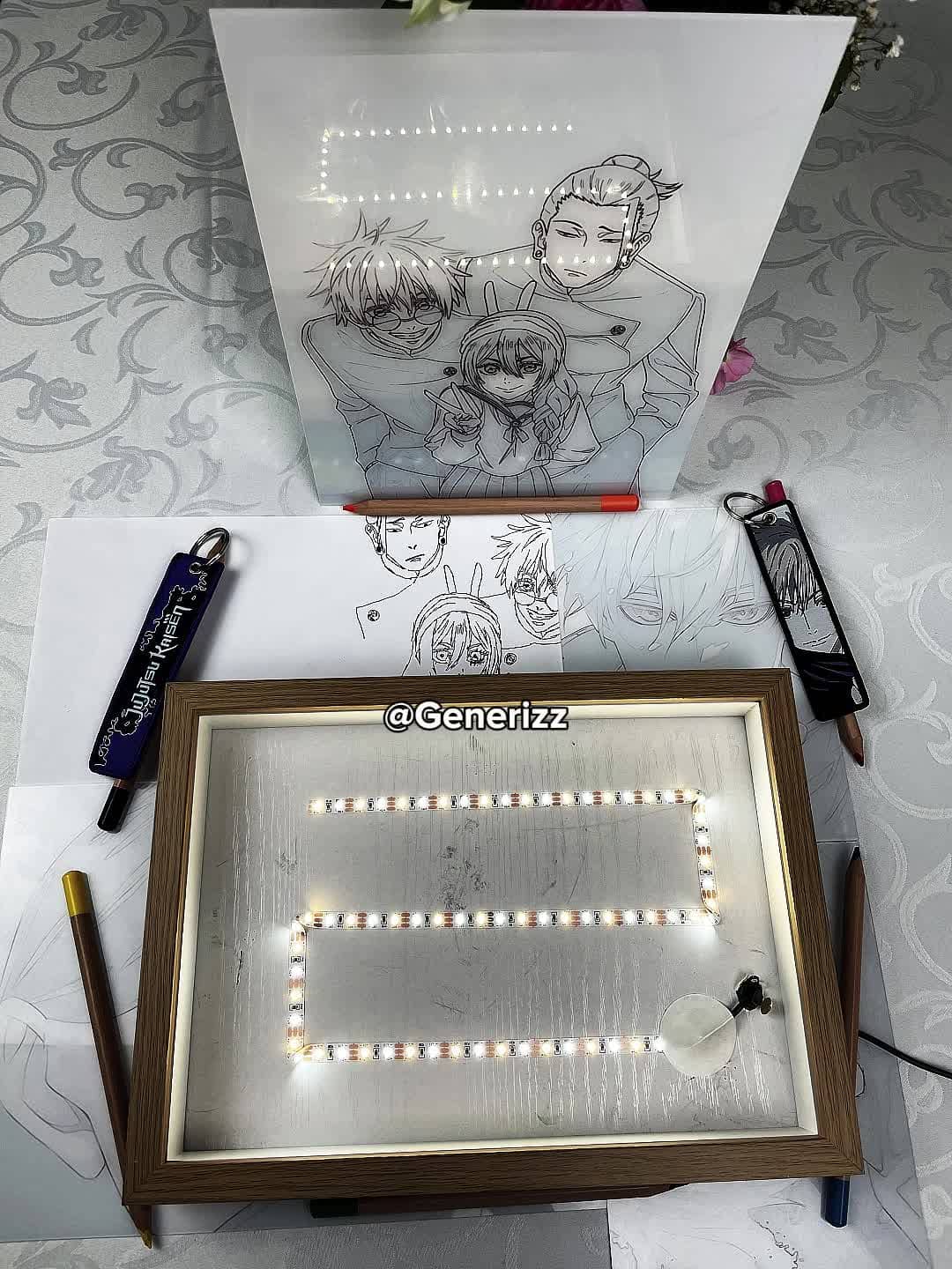 Jujutsu Kaisen - Gojo Past Arc - Gojo x Geto x Amanai LED Light Painting