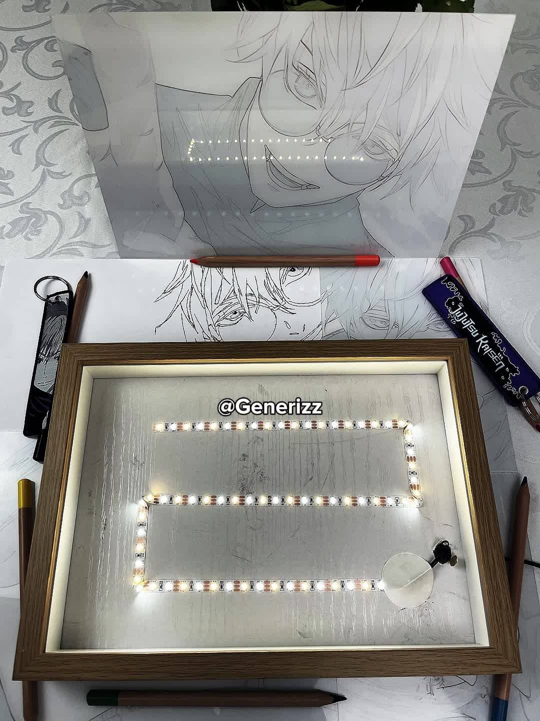 Jujutsu Kaisen - Gojo's Past Arc: Student Gojo LED Light Painting