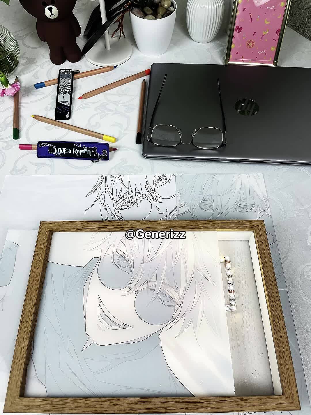 Jujutsu Kaisen - Gojo's Past Arc: Student Gojo LED Light Painting