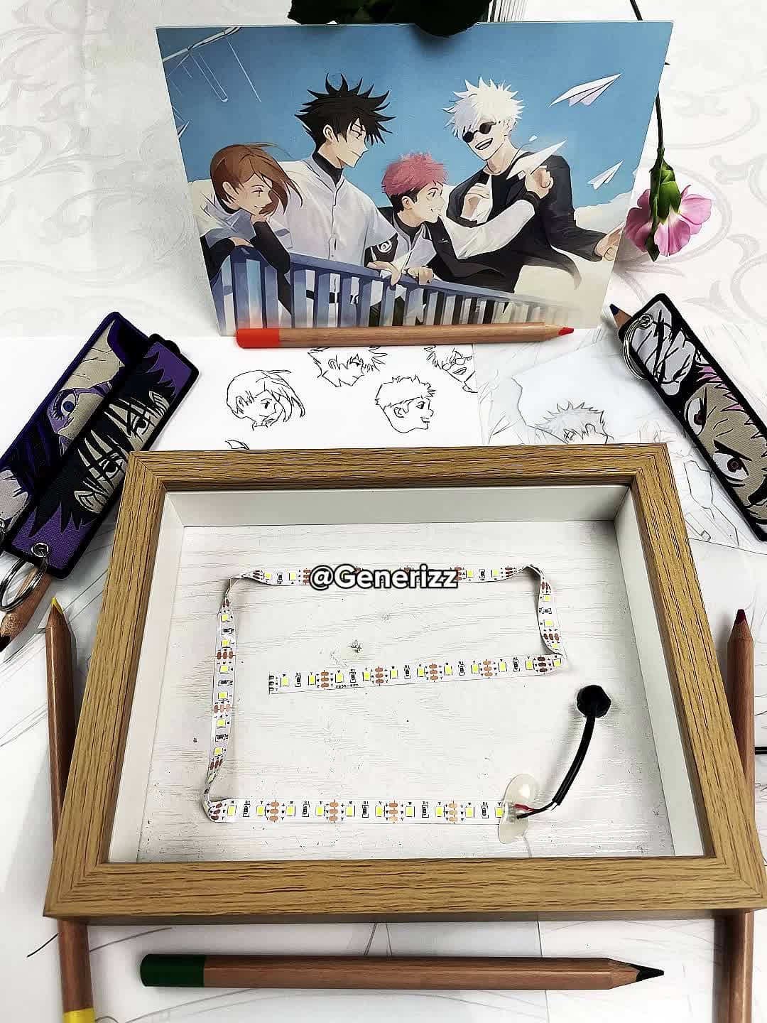 Jujutsu Kaisen - Gojo x Yuji x Nobara x Megumi LED Light Painting