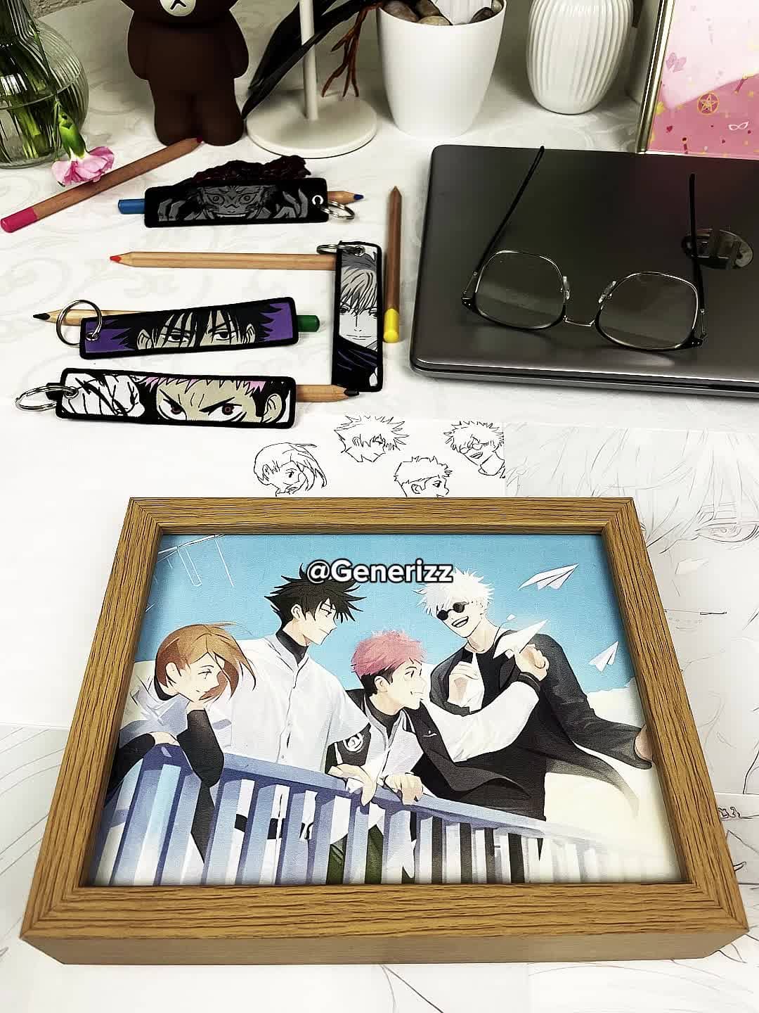 Jujutsu Kaisen - Gojo x Yuji x Nobara x Megumi LED Light Painting