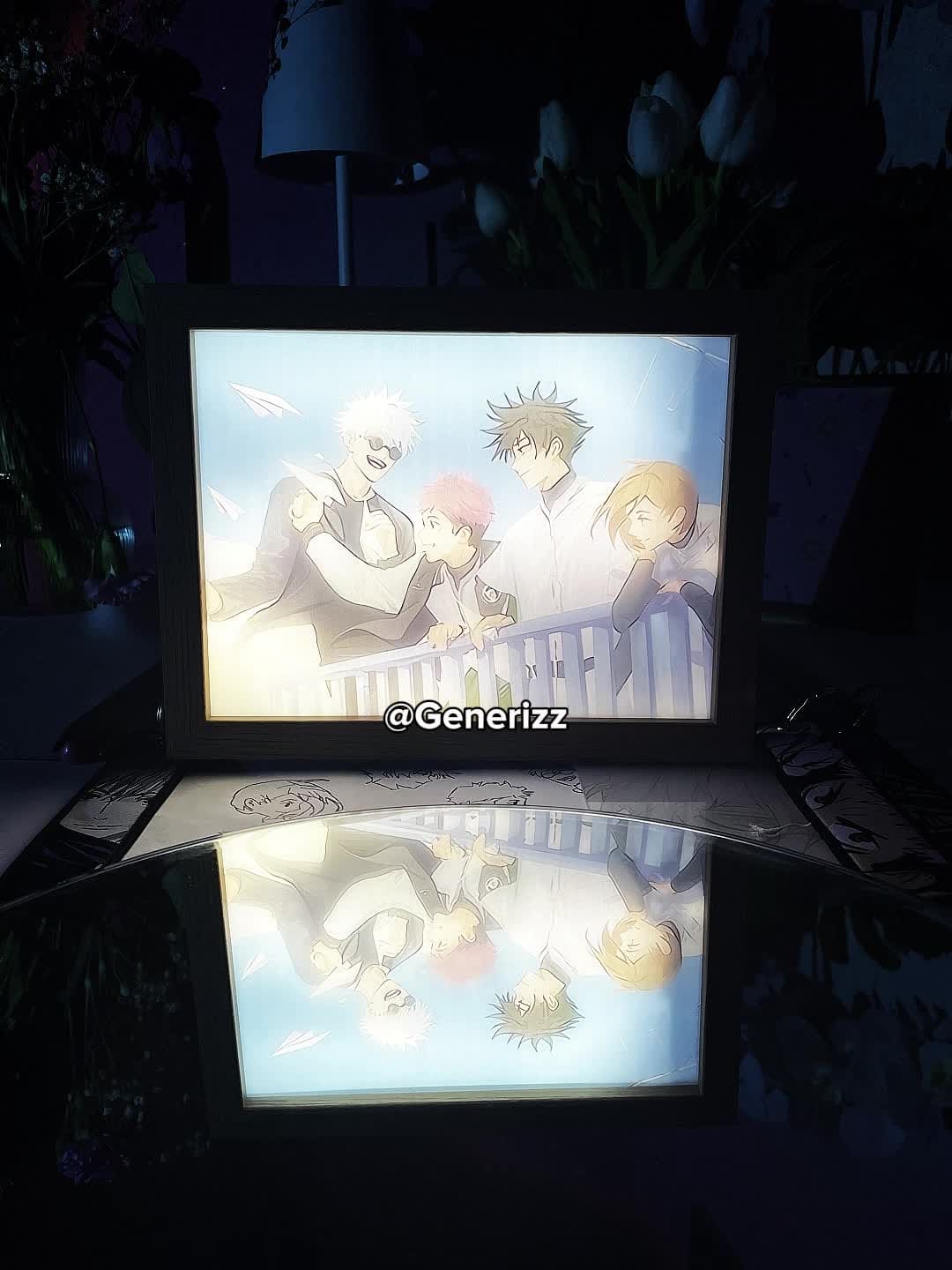 Jujutsu Kaisen - Gojo x Yuji x Nobara x Megumi LED Light Painting