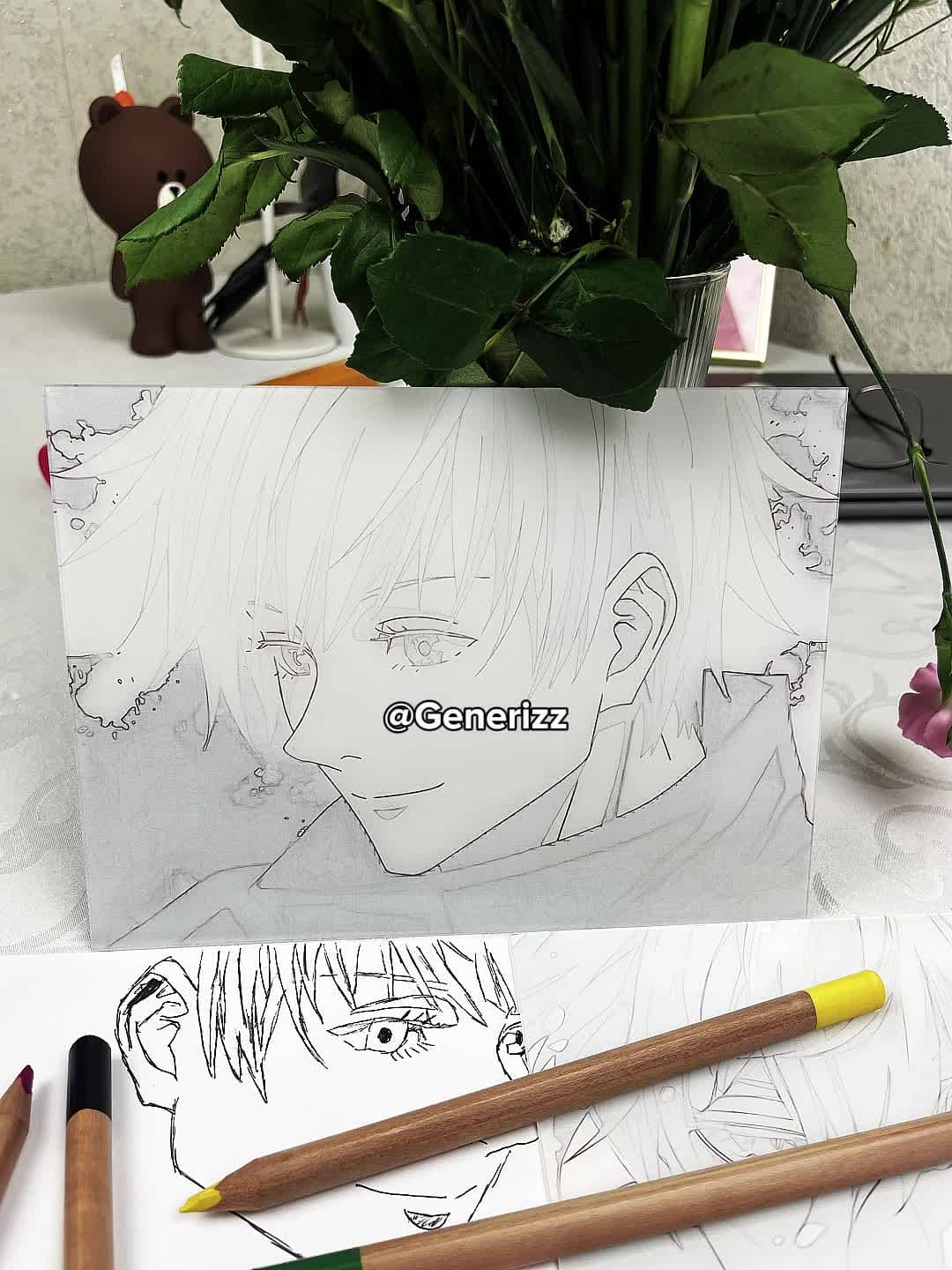 Jujutsu Kaisen - Jogo Fight Scene: Gojo Six Eyes LED Light Painting