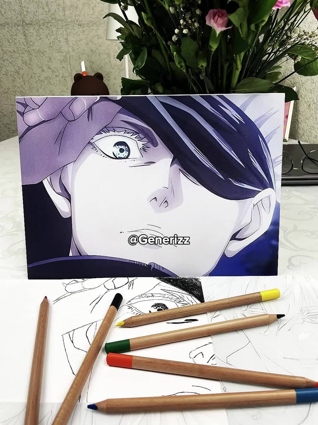 Jujutsu Kaisen - Jogo Fight Scene: Gojo Blindfold LED Light Painting