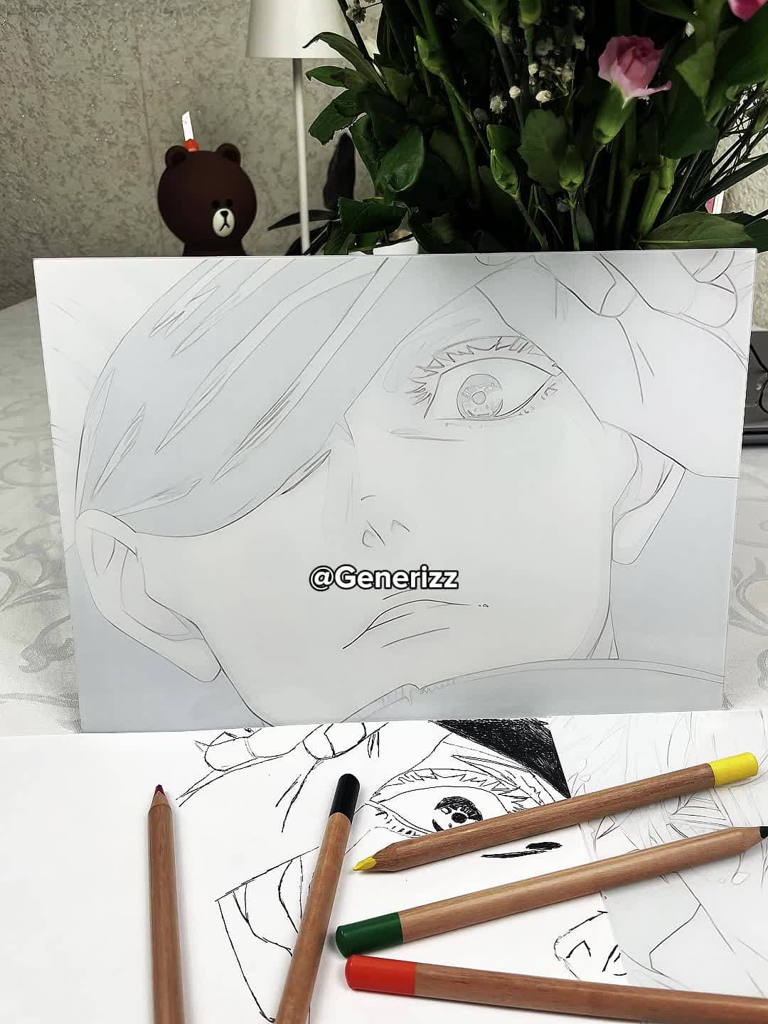 Jujutsu Kaisen - Jogo Fight Scene: Gojo Blindfold LED Light Painting