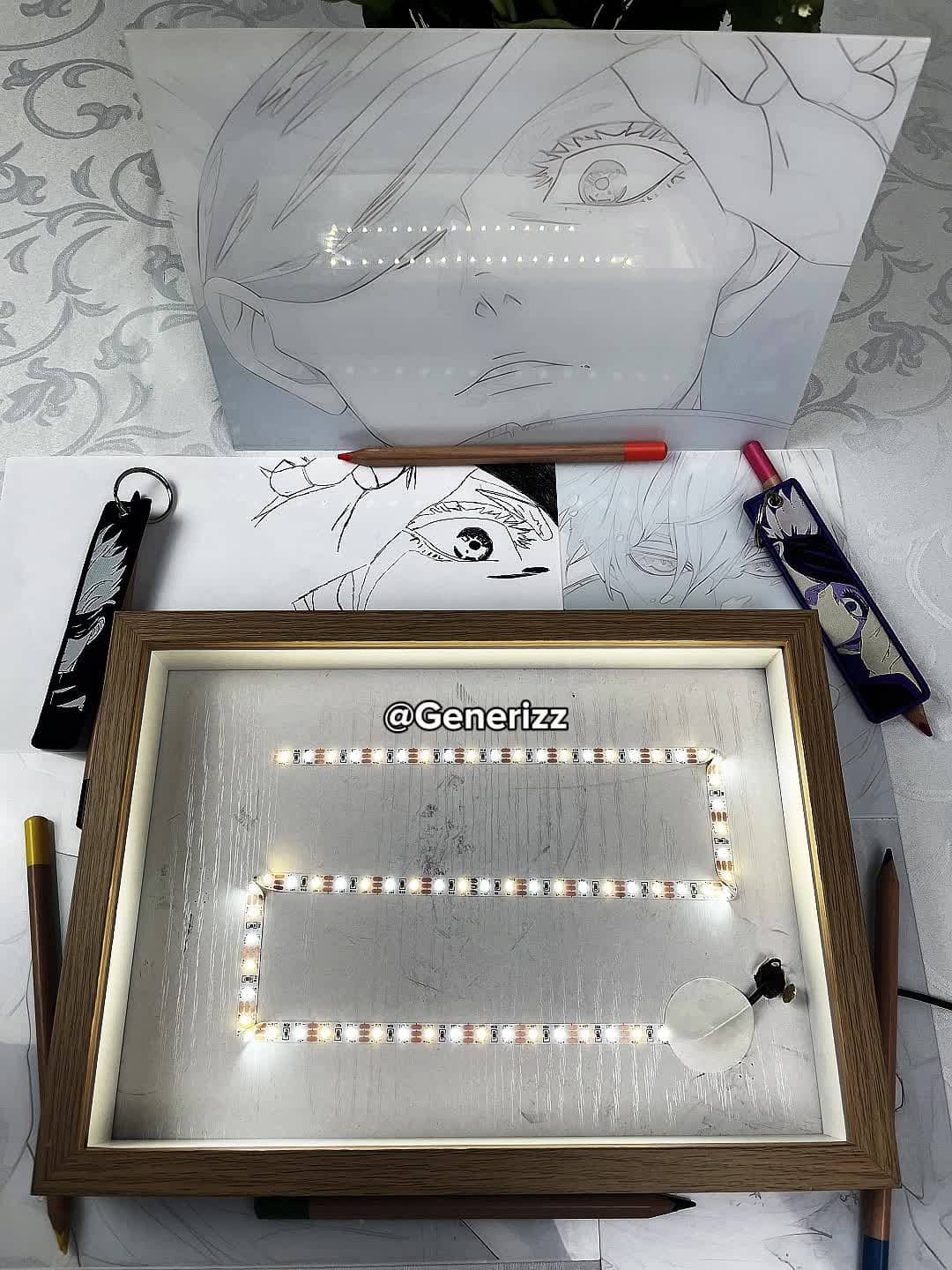 Jujutsu Kaisen - Jogo Fight Scene: Gojo Blindfold LED Light Painting