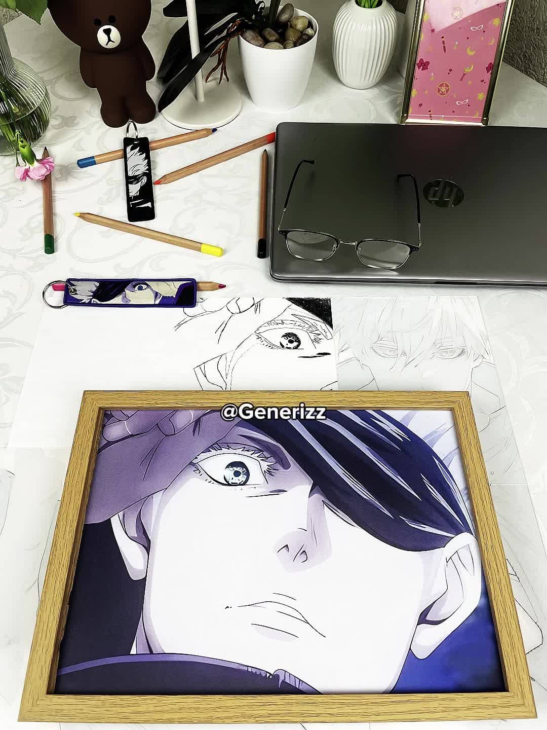 Jujutsu Kaisen - Jogo Fight Scene: Gojo Blindfold LED Light Painting