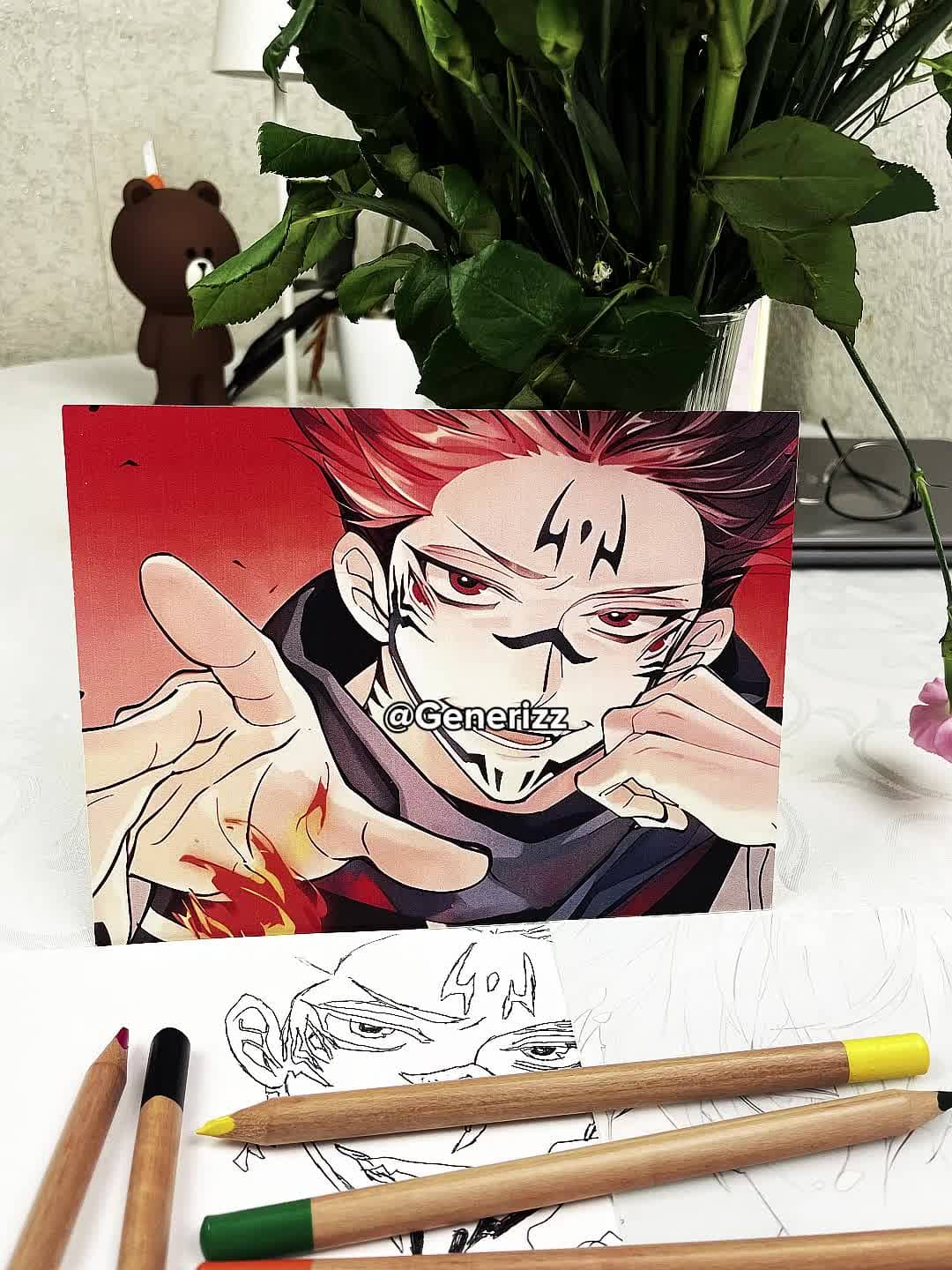 Jujutsu Kaisen - King of Curses: Ryomen Sukuna LED Light Painting