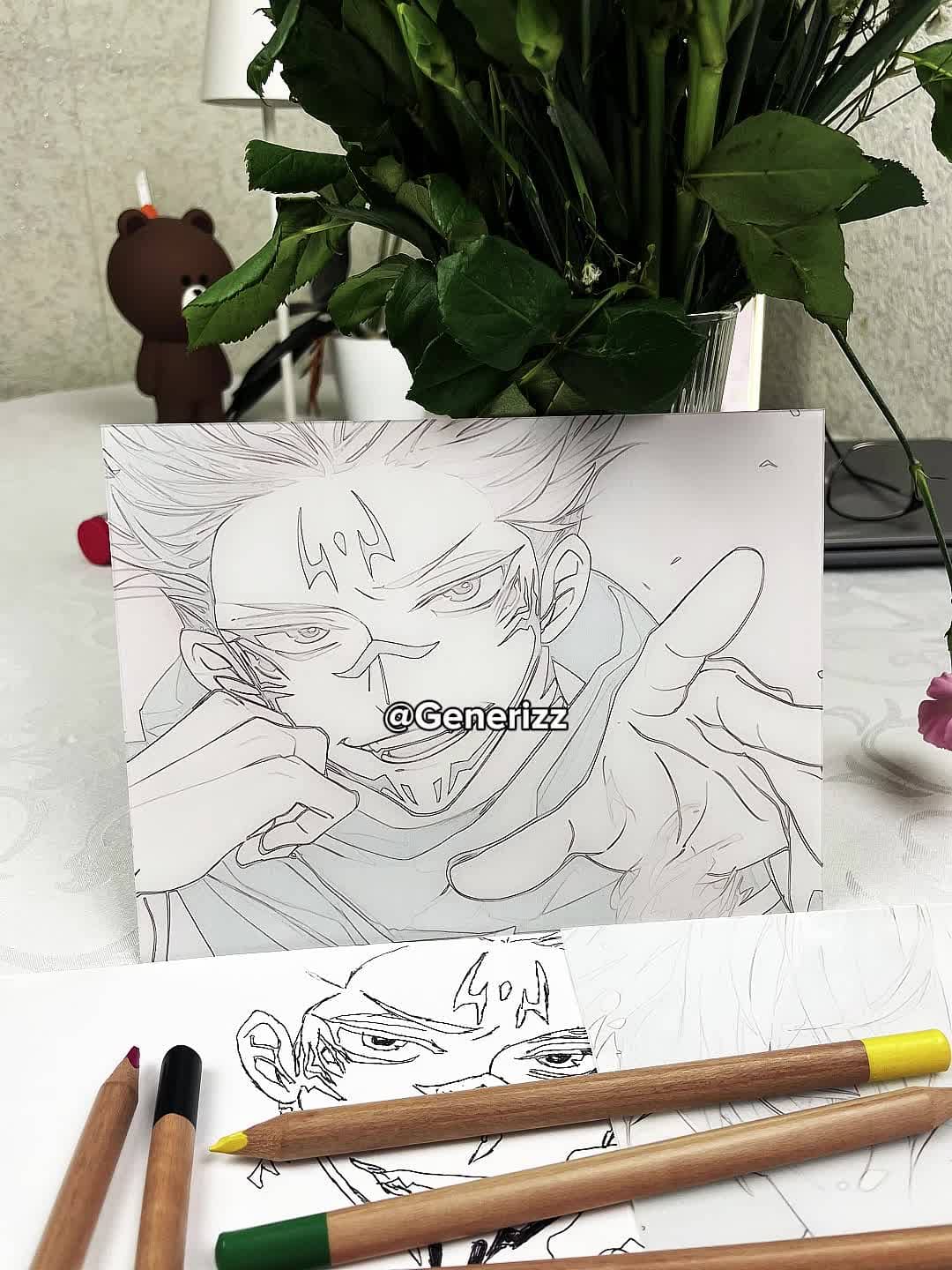 Jujutsu Kaisen - King of Curses: Ryomen Sukuna LED Light Painting