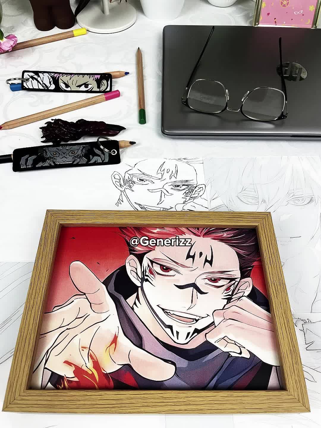Jujutsu Kaisen - King of Curses: Ryomen Sukuna LED Light Painting