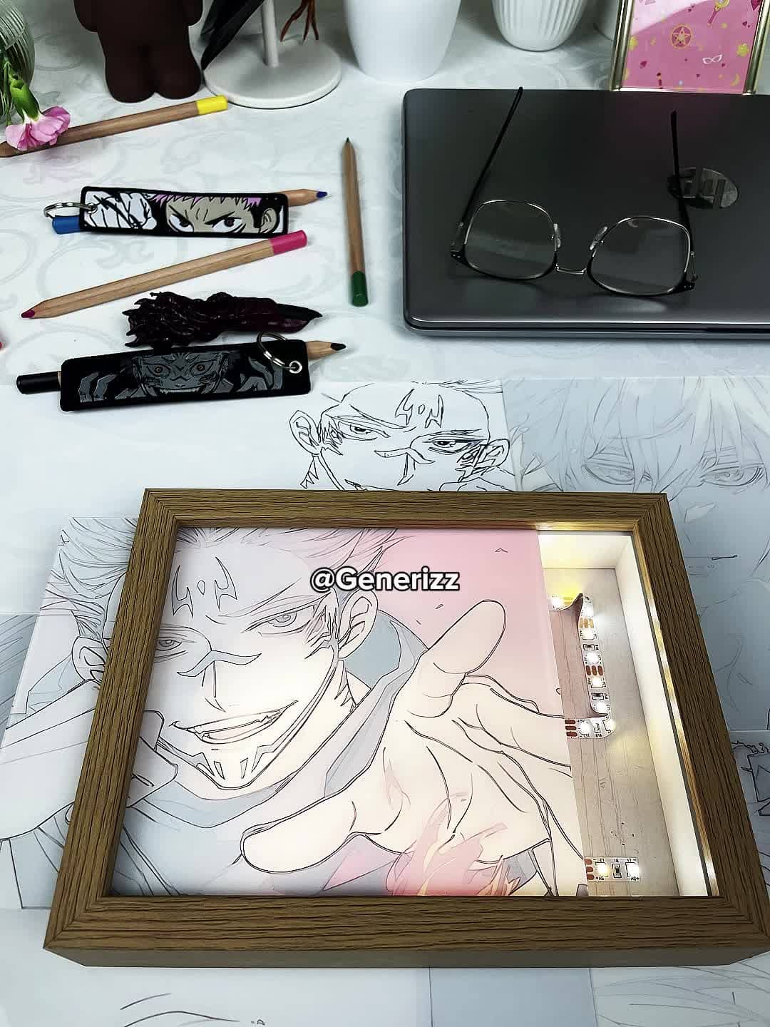 Jujutsu Kaisen - King of Curses: Ryomen Sukuna LED Light Painting