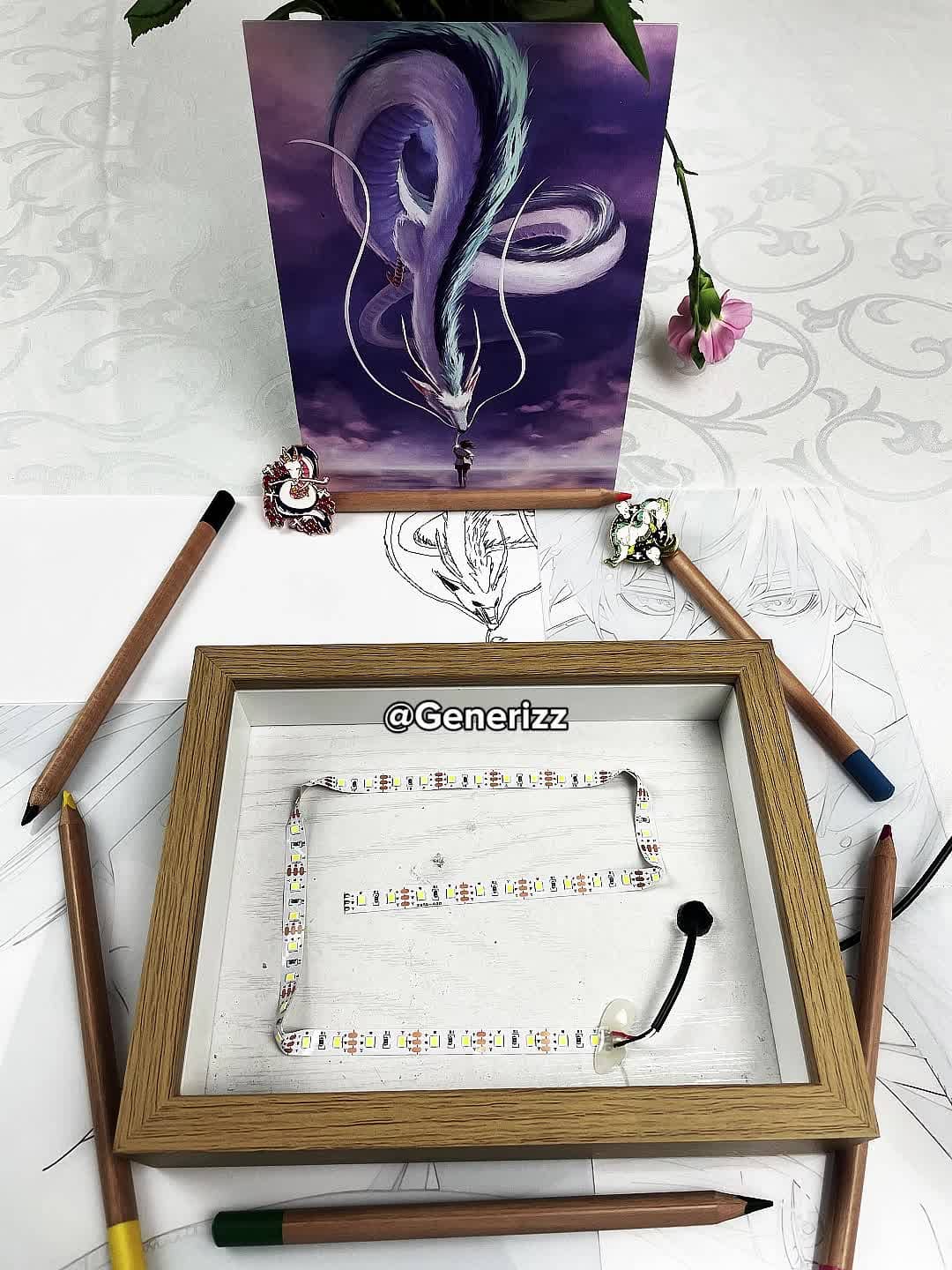 Spirited Away - Touching Scene: Chihiro x Haku LED Light Painting