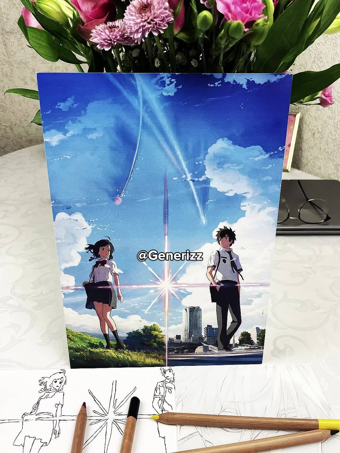 Your Name - Kimi No Na Wa: Mitsuha x Taki LED Light Painting