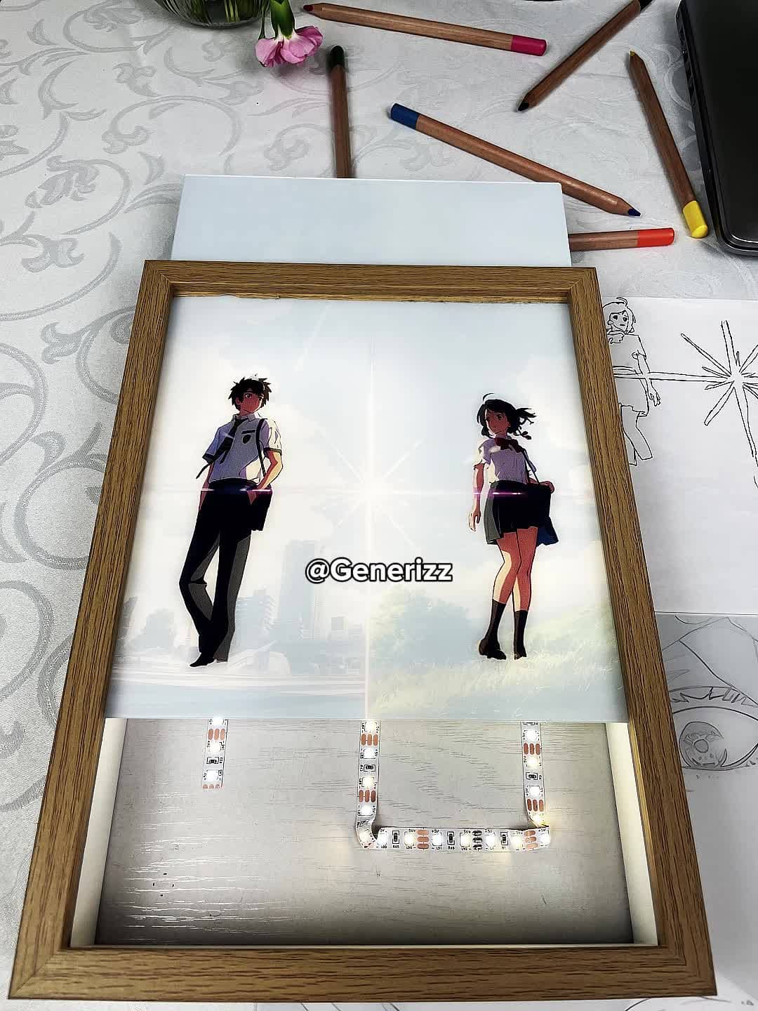 Your Name - Kimi No Na Wa: Mitsuha x Taki LED Light Painting