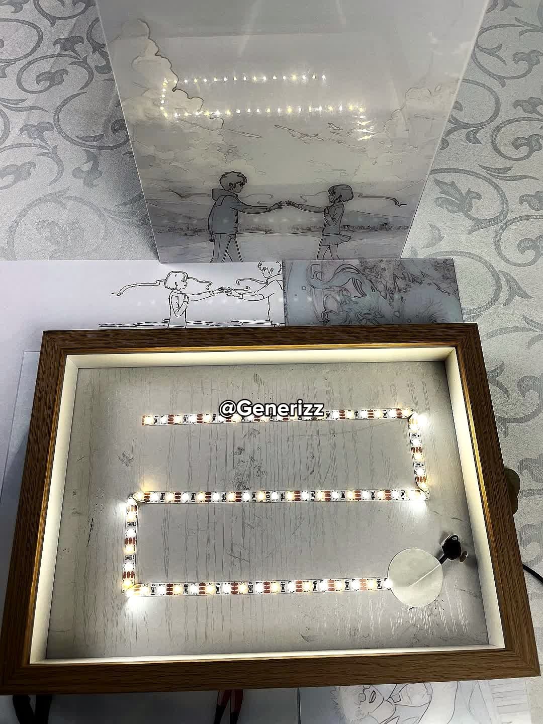 Your Name - Romantic Starry Sky: Mitsuha x Taki LED Light Painting