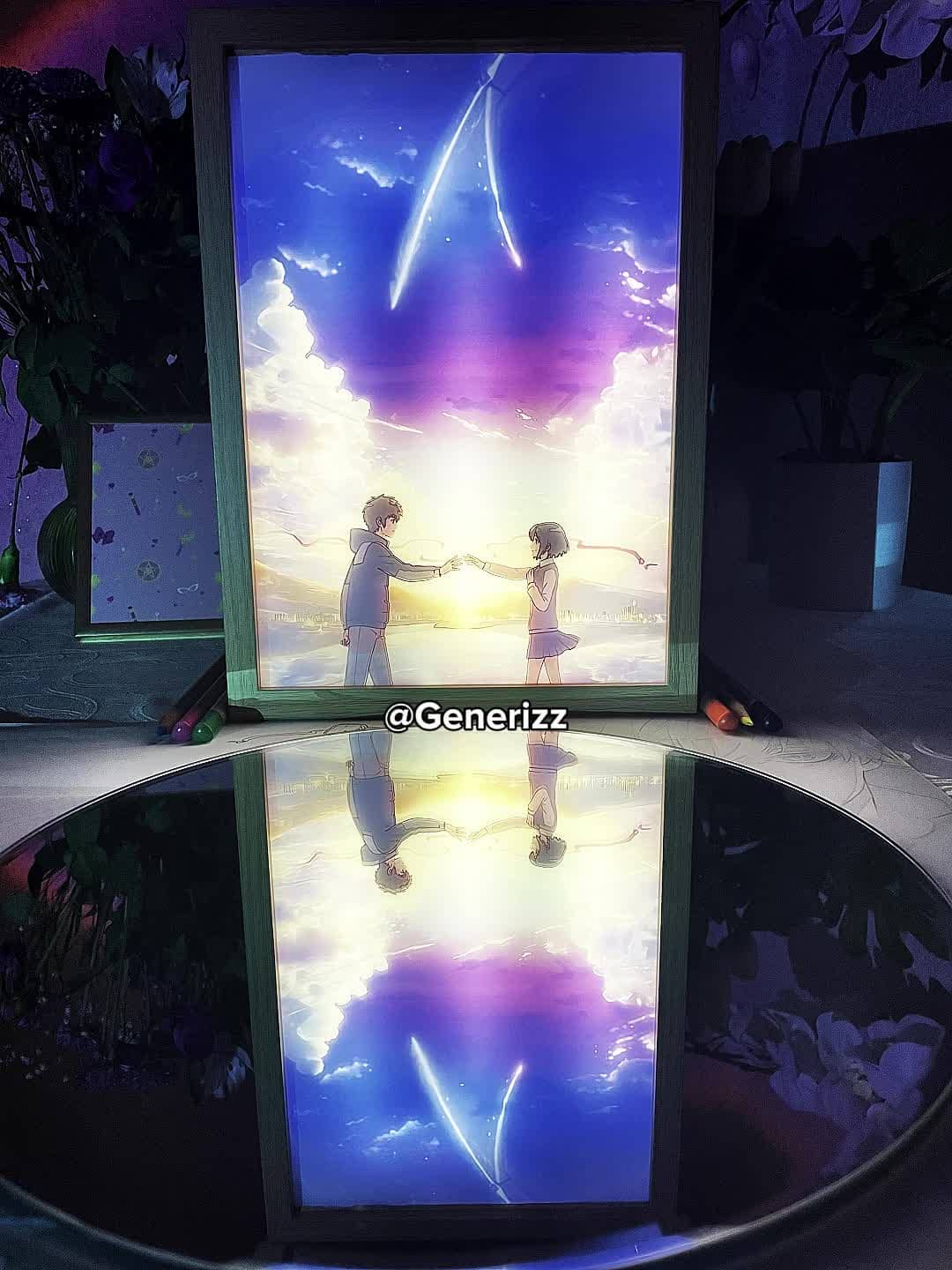 Your Name - Romantic Starry Sky: Mitsuha x Taki LED Light Painting