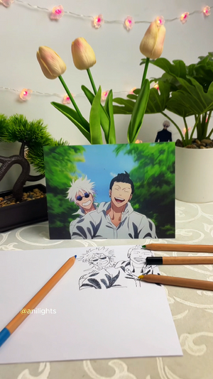 Jujutsu Kaisen - Gojo & Geto Summer Scene LED Light Painting
